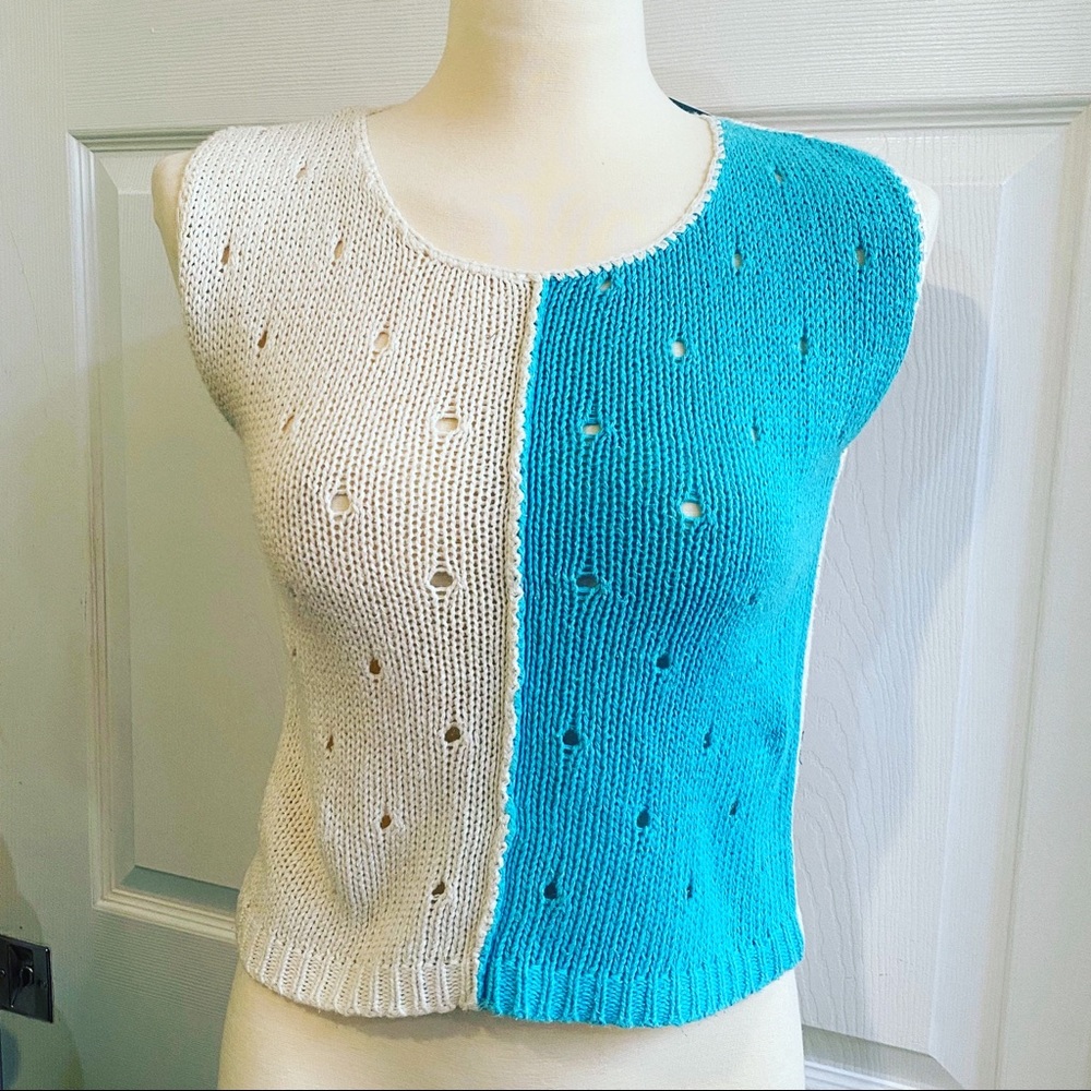 Vintage 80s sleeveless sweater